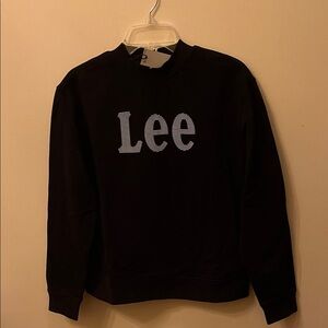 Lee Womens Black Crewneck Sweatshirt